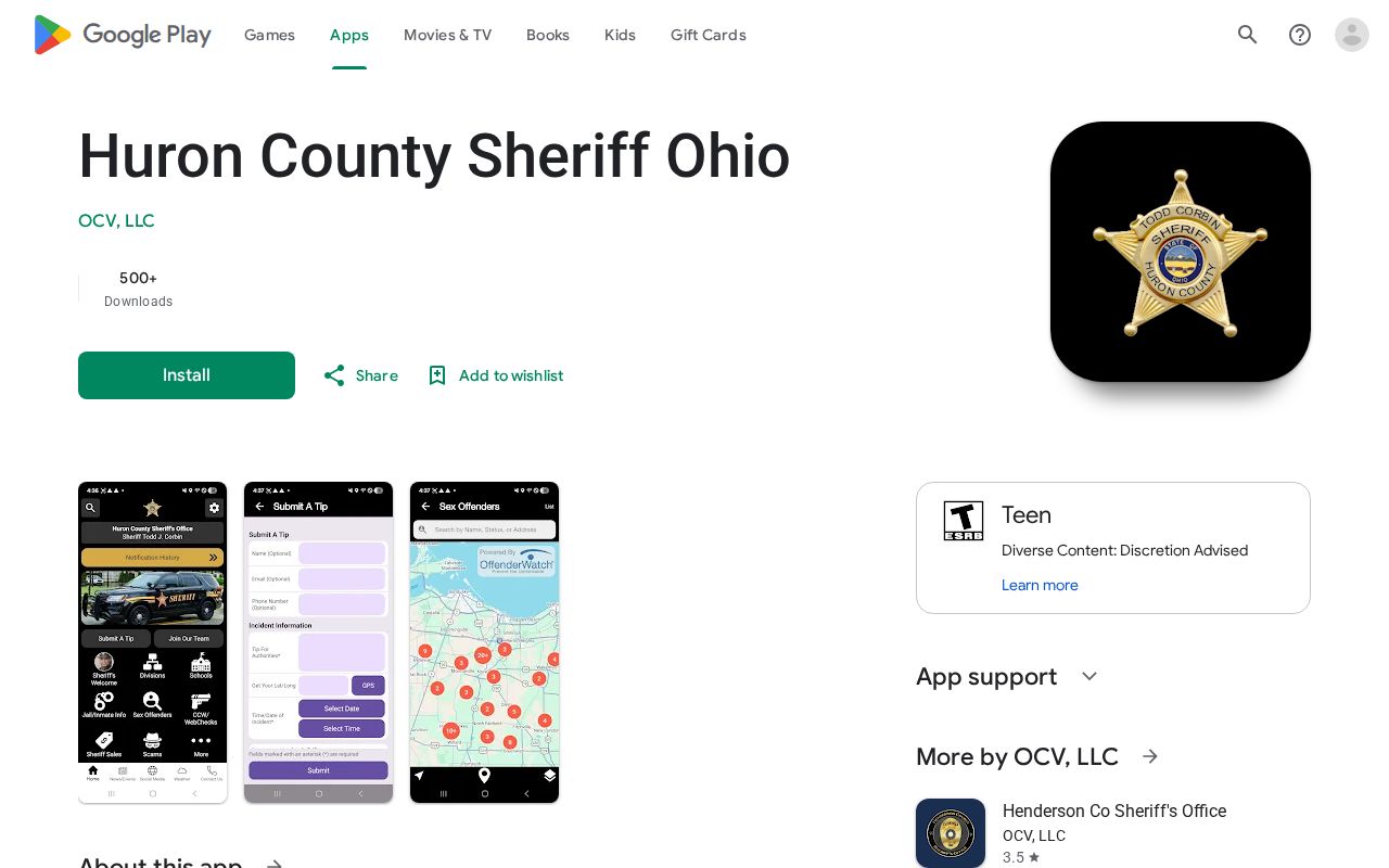 Huron County Sheriff Ohio official app for public safety news and tips